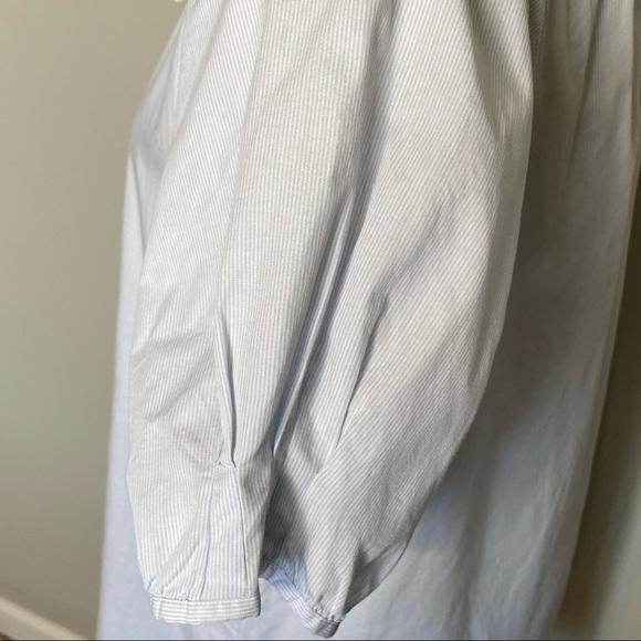 Sibel Saral Blue and White Puff Sleeve Tunic Blouse, size XS - Picture 10 of 16